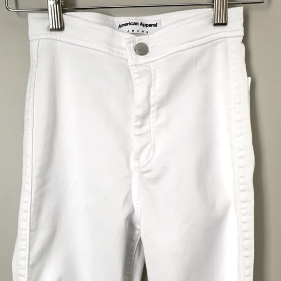 American Apparel size XS white Easy Jean - Picture 4 of 10